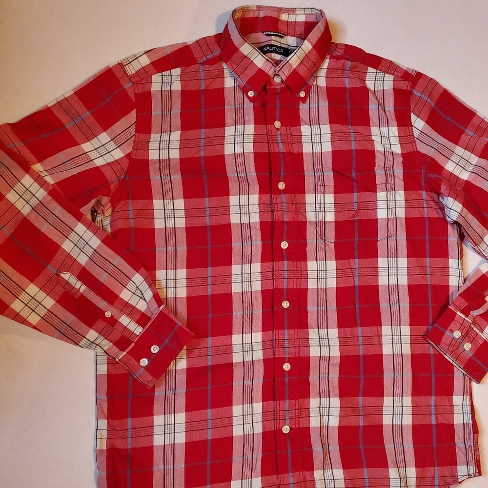 Mens Nautica shirt button up